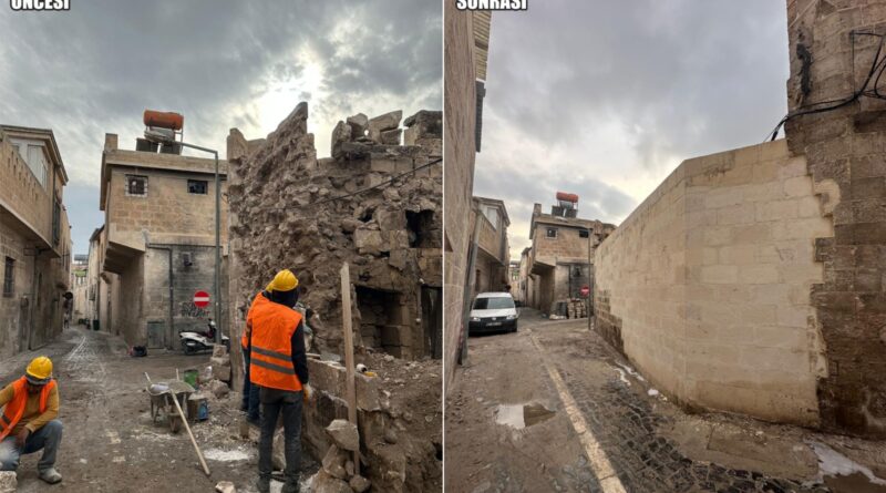 ŞANLIURFA’DA DEPREM SONRASI TARİHİ SOKAKLAR YENİLENİYOR