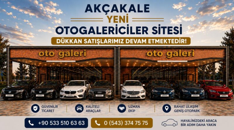 Akçakale’ye Modern Oto Galeri Sitesi Geliyor! 150 Dükkanlık Dev Proje Akçakale’ye Modern Oto Galeri Sitesi Geliyor! 150 Dükkanlık Dev Proje